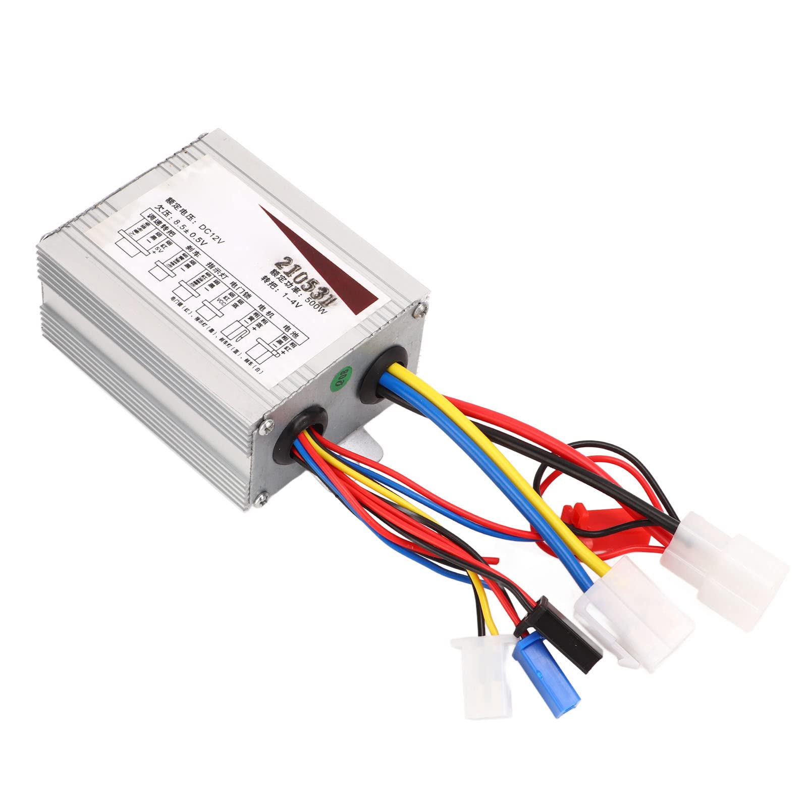 Alomejor Elektro Fahrrad Controller Set 12 V 500 W Kopf DC Motor Gebürsteter Controller DREI Gang Gasdrehgriff Set