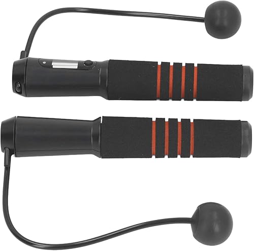 Cuerda pesada, cuerda inalámbrica con conectividad de aplicación, pantalla LCD, 3 modos de salto, cuerda sin cuerda para gimnasio, hogar,