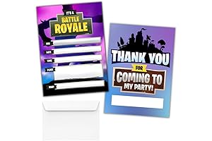Fortnite Battle Royale Themed Boys Birthday Party Game On Invitations