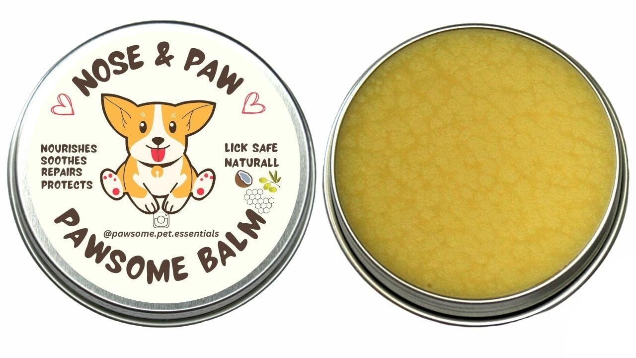 PAWSOME BALM, 100% Natural Dog Paw and Nose Balm, Soothes & Repairs Cracked Paws, Nourishes & Protects, Lick-Safe Moisturizer - Image 2