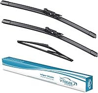 Vista 31 de VTOGOI Escobillas limpiaparabrisas con escobillas limpiaparabrisas traseras, juego para Land Rover Range Rover 2017-2023, escobillas