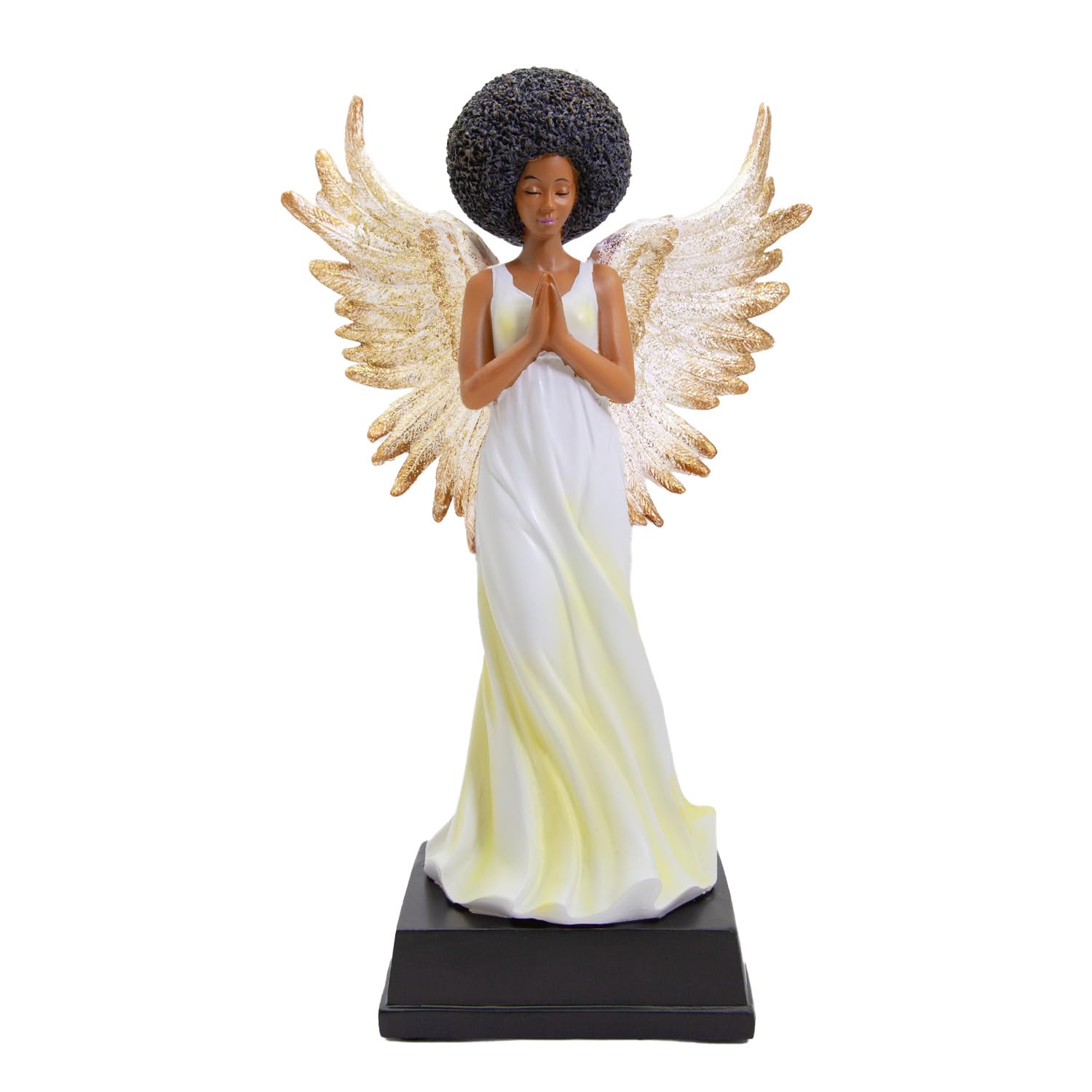 African American Expressions Golden Angel Figurine