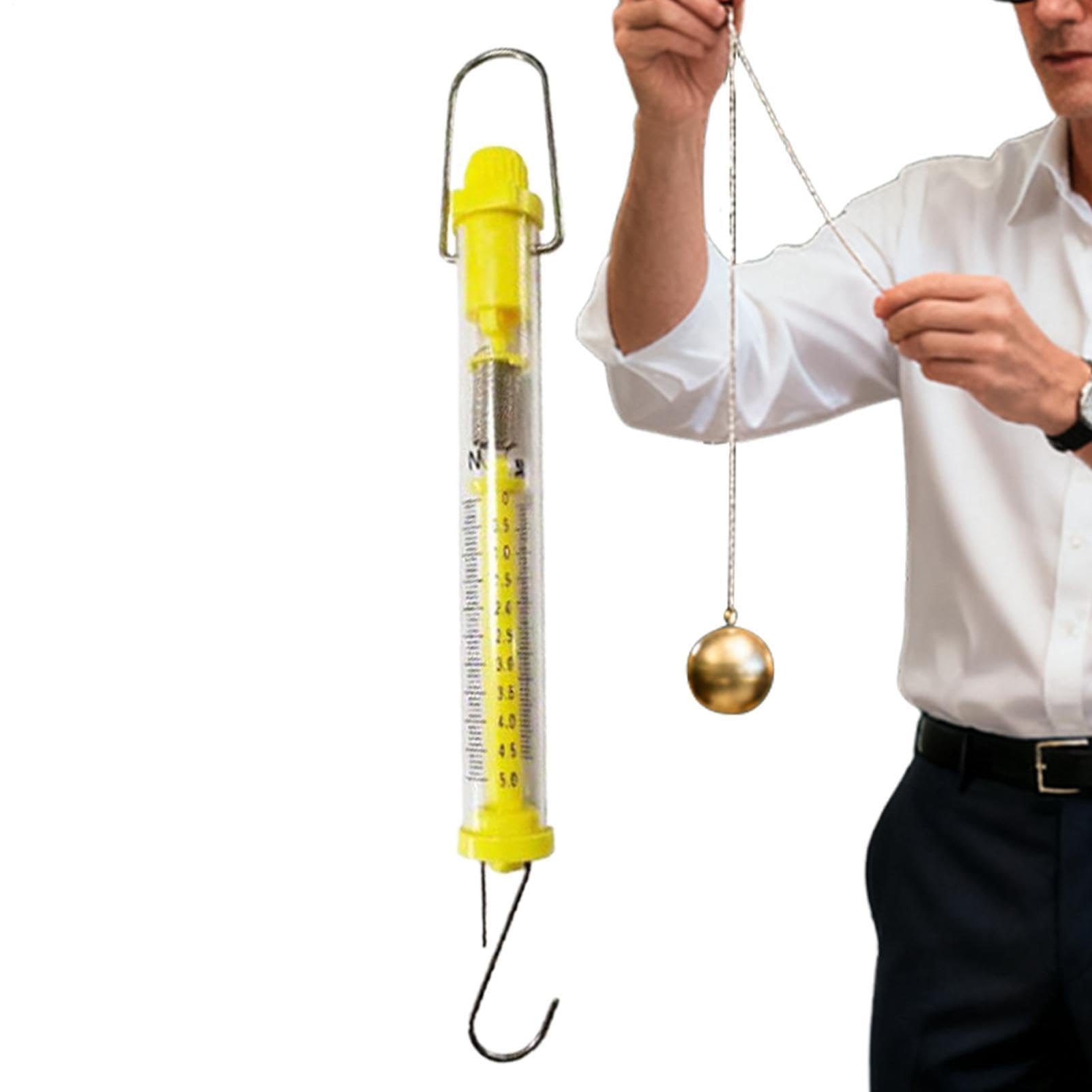 Physics Teaching Force Measuring Kit - 10N Spring Gauge & Hook Balance | Portable Precision Instrument For Classroom Mechanics Experiments & Scientific Research