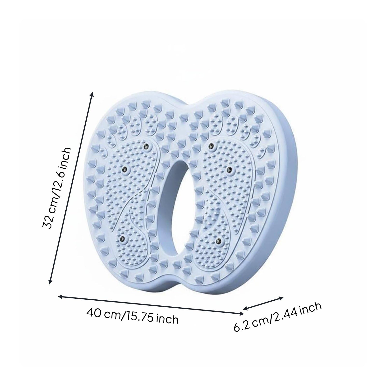 Qianly Stepper Gonfiabile Antiscivolo Multifunzionale Tappetino Digitopressione Piedi Ammortizzato Pedana Massaggiante Del Piede per Allenamento a Casa