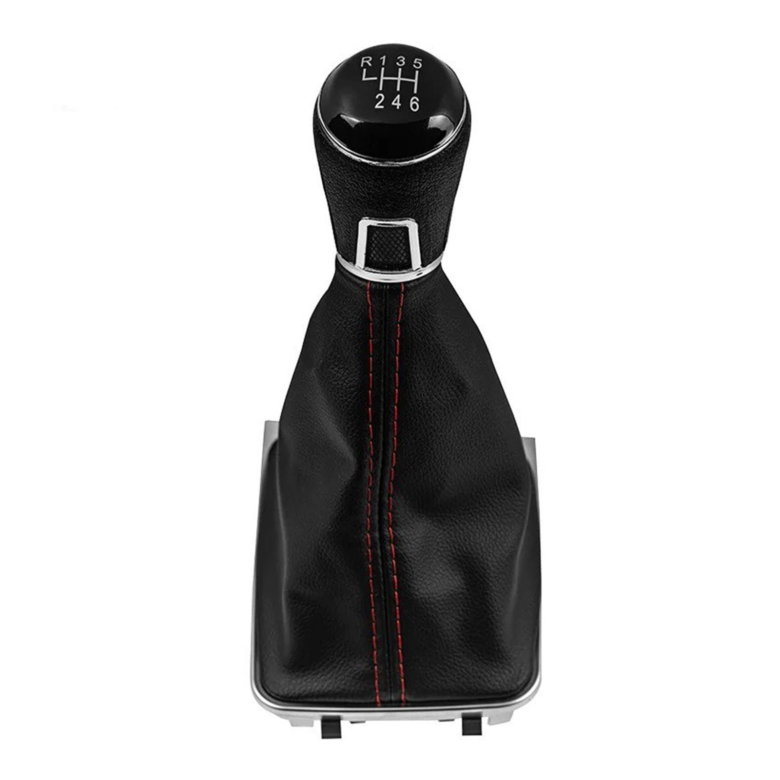 SAUANMNKTP Gearshift Knob for VW for Golf 7 for A7 MK7 for GTI for GTD 2013-2018 5 6 Speed Gear Shift Knob Handle Gaiter Boot Cover(6 Speed Case A)