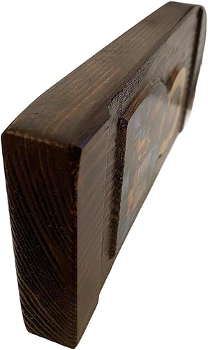 Miniatura 6 de Icono de madera ortodoxa griega griega hecha a mano de Jesucristo bendición (26 X 4.3 in o 10.2 X 4.3 in) madera maciza