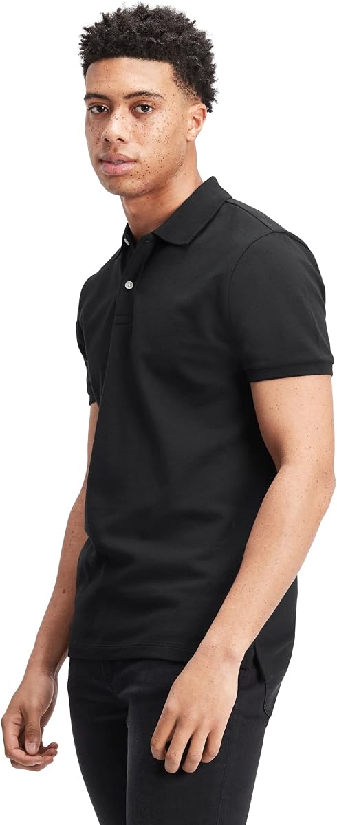 Polo de piqué elástico para hombre