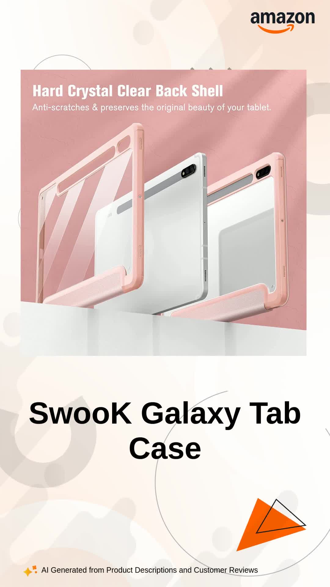 Galaxy Tab S8 本体 S Pen付き　＋『ケース、保護フィルム』 SwooK Hybrid Thermoplastic Polyurethane Case for Samsung Galaxy