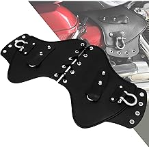 HDBUBALUS 摩托车热盾导流板皮革鞍座导流板通用适合哈雷旅行车雅马哈铃木川崎黑