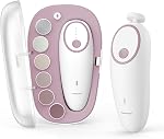 Momcozy Fichier de ongles de bébé électrique, doux trimeur de ongles bébé électrique , Clipper de ongles pour bébé avec lumière de nuit, 7 Plaquettes de rechange pour tête de broyage, vert