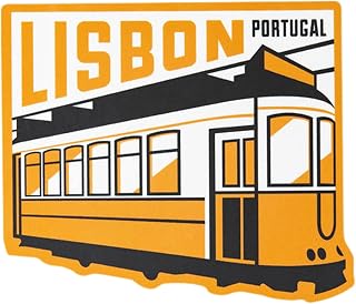 Vagabond Heart Lisbon Sticker - Weatherproof Vinyl Portugal Souvenir Decal