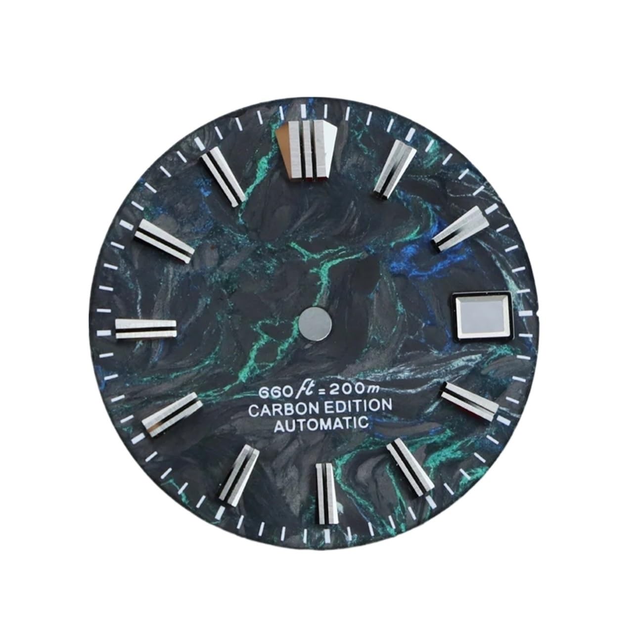 Cadran NH35 carbone rouge bleu : la quintessence du modding premium 28.5mm