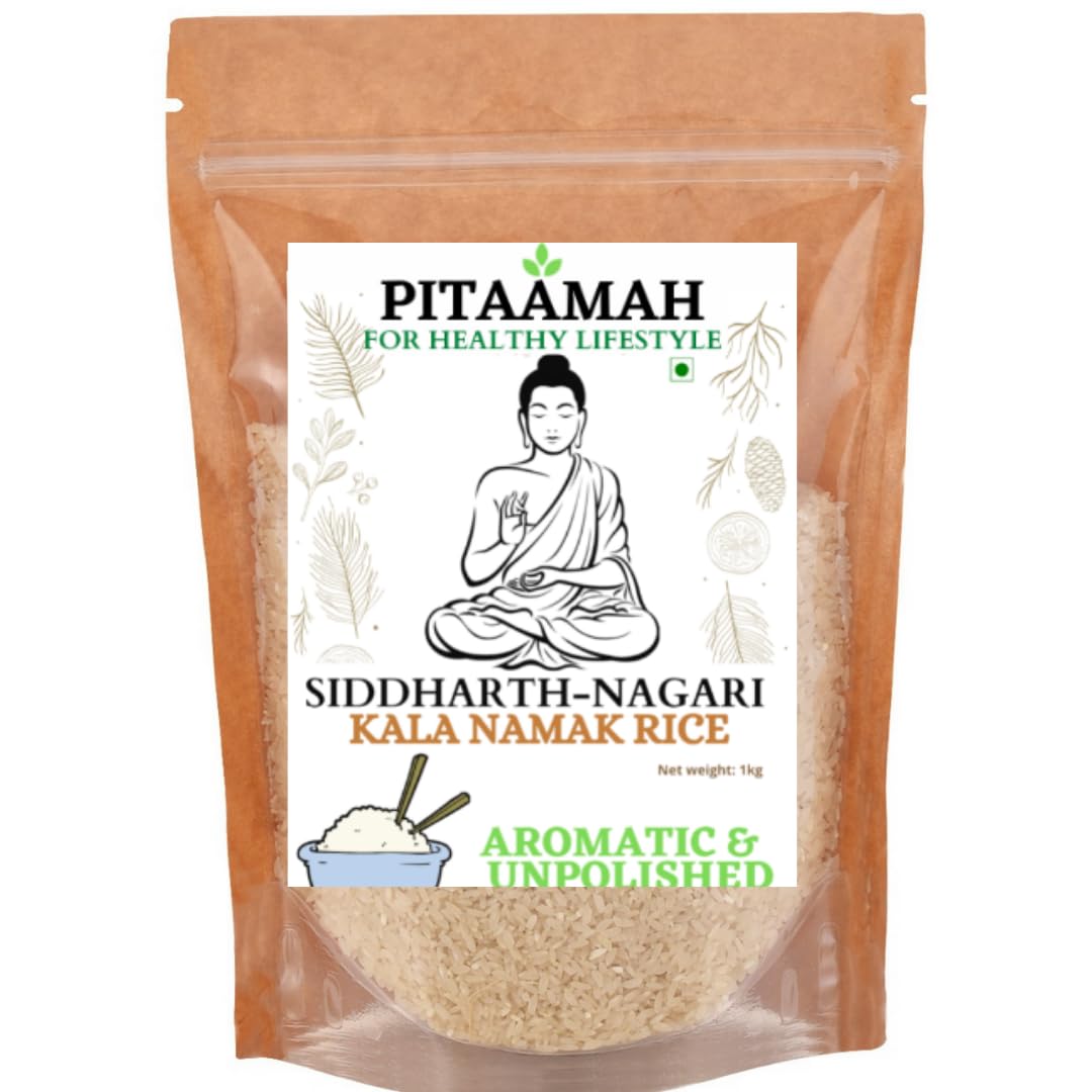 Pitaamah Kala Namak Rice | 1kg | Aromatic Rice | Unpolished | Buddha Rice | Diabetic Friendly | GI Tag | Directly from Siddharthnagar Farmers (B0CSWS7PJV) Amazon Price History, Amazon Price Tracker