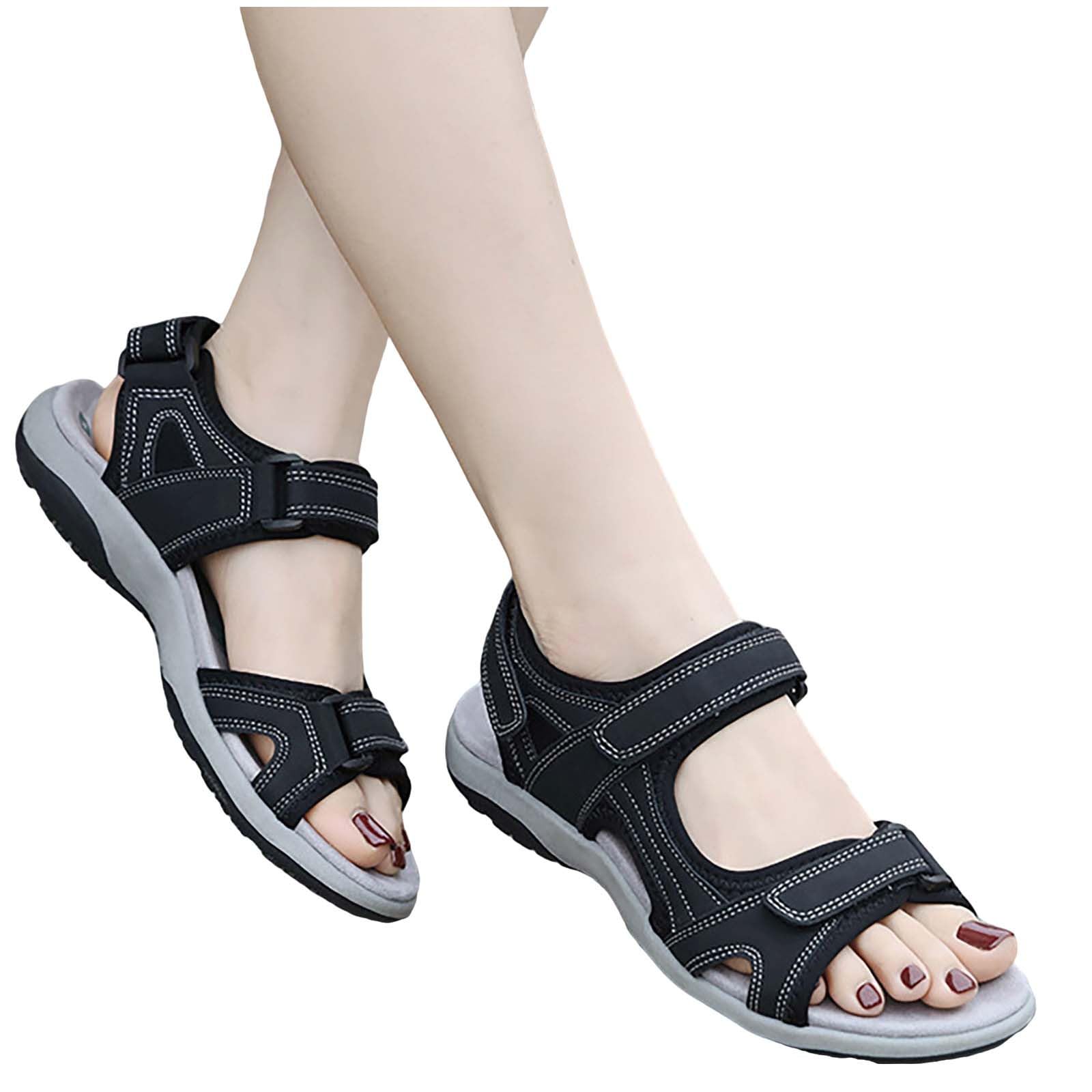 Zapatos abiertos para mujer deportivos de verano - Chanclas de planta ancha