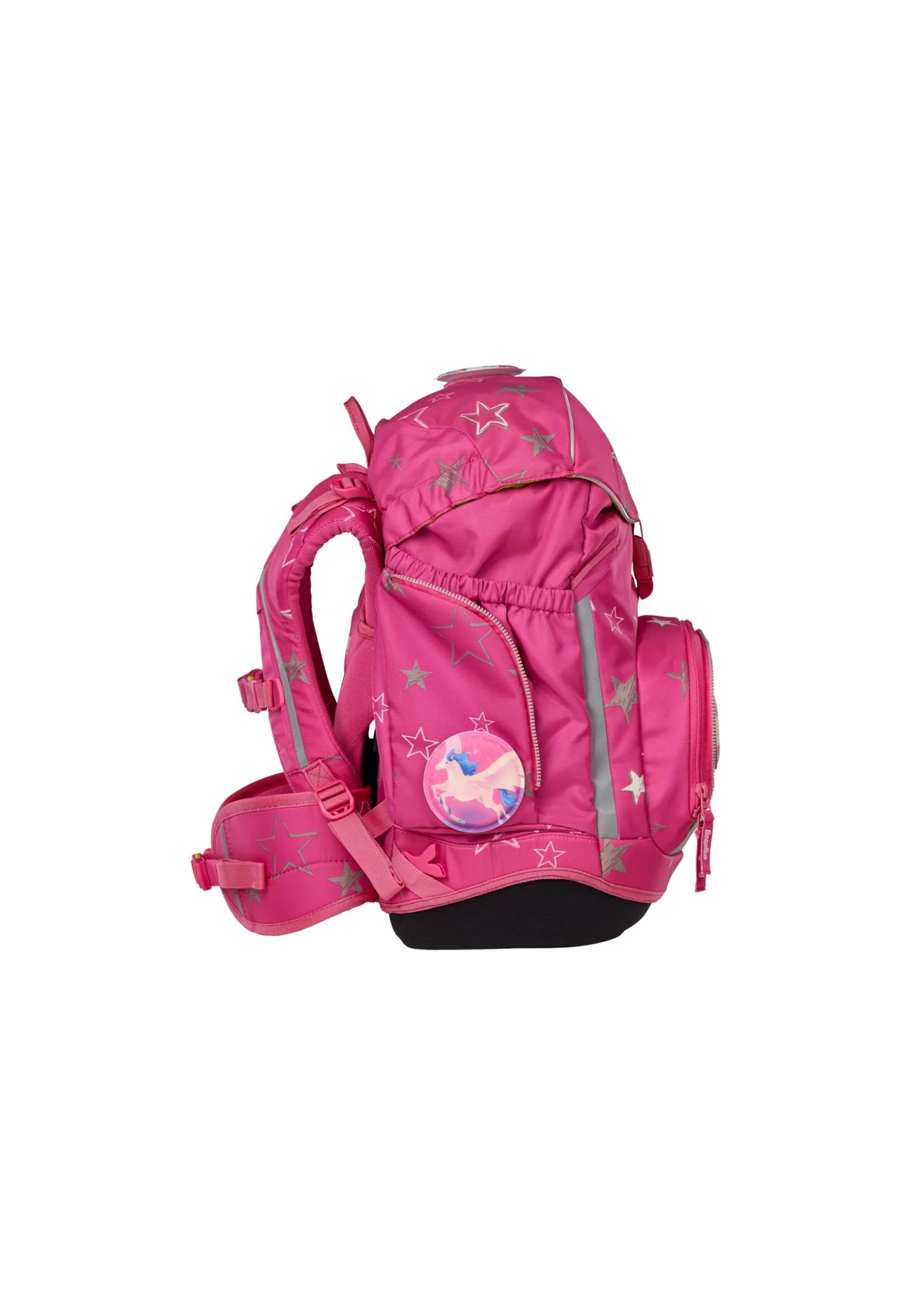 ergobag Schulranzen-Set Pack Set Bundle SternzauBär - Pink | Ergonomischer Schulrucksack flexibel, 7-teiliges Set für die 1. Klasse Grundschule, für Mädchen und Jungen, AW25/26