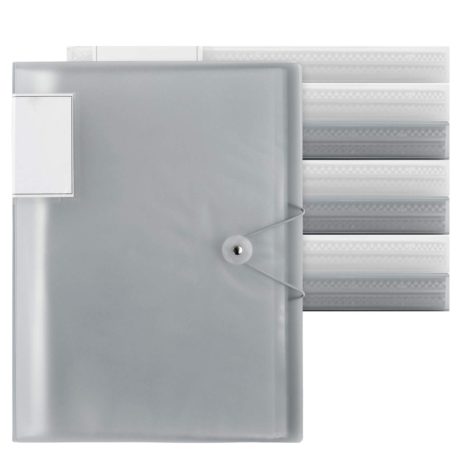 KOHAND 8 PCS A4 Translucent Display Folder, 60 Pockets Blank Clear ...