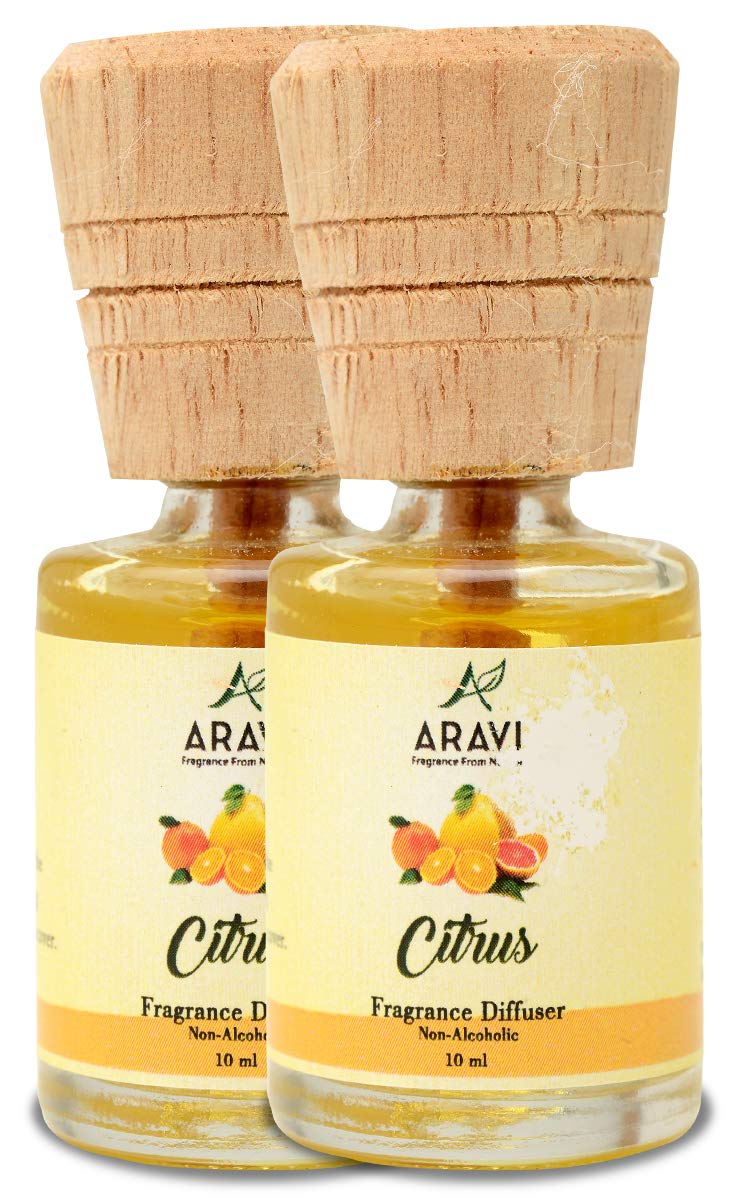 Aravi Fragrance from Nature Citrus Small Reed Diffuser,Air Freshener