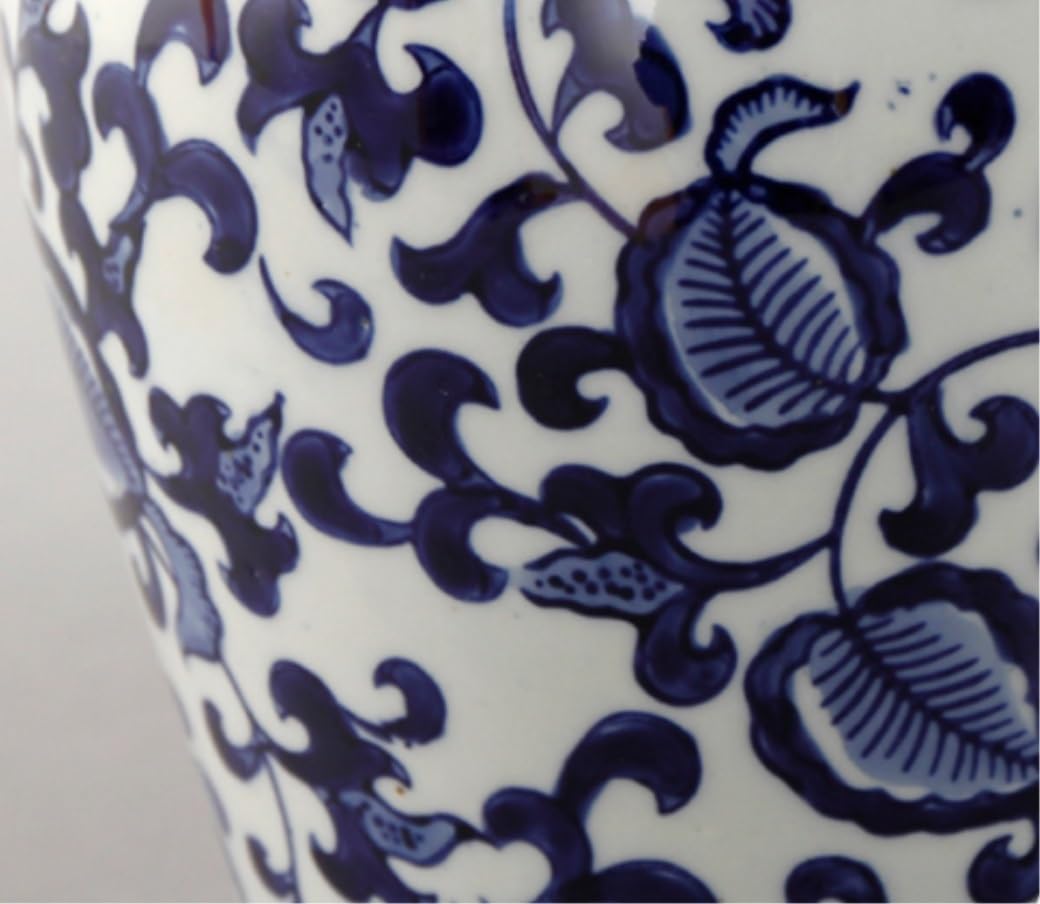 Ingwer glas mit deckel Ingwergläser Chinesische Dekorative Keramikvasen, Ingwerglas Mit Deckel Für Heimdekoration, Chinoiserie, Blaues Und Weißes Porzellan Porzellan-ingwerglas Vorratsglas Dekorative