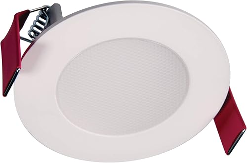 HALO Luz LED empotrable de 3 pulgadas para techo y ducha  Downlight ultrafino sin lata  Temperatura de color 2700  Blanco