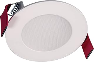 HALO 3 inch Recessed LED Ceiling & Shower Disc Light â€“ Canless Ultra Thin Downlight â€“ 2700 Color Temperature -White
