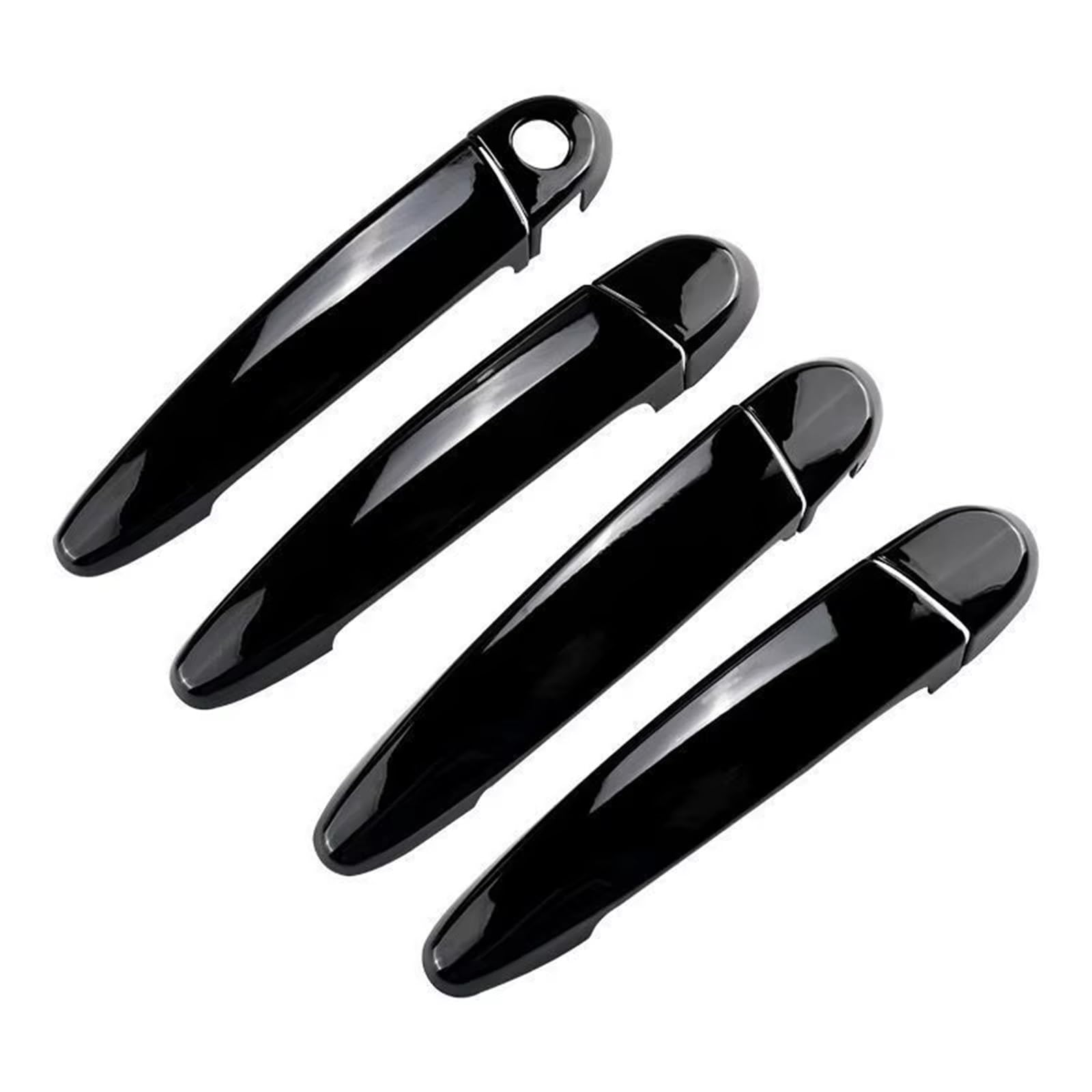 Cfdekoib Gloss Black Exterior Door Handle Cover Car Door Handle Trim Compatible With E93 For F30 For X1 Cover Ring Sticker Plus Complete Pair Set Accessories