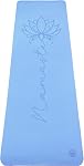 Non Slip Yoga Mat 6mm Thick, TPE Yoga Mat with a Carrying Strap, Home Workout, Light Weight Travel Pilates Mat Women, Fitness Gym Mat, Namaste