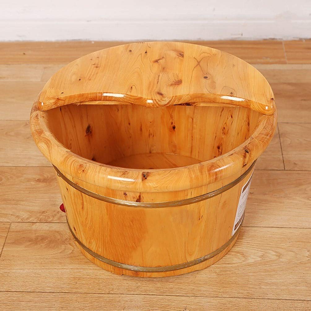 PUCHEN Barile di legnoPiedeSpaPiedeLavaggioBarile,PediluvioBarile,Legno massiccioPiedeAmmolloBarileSecchio,PedicureBarilePediluvioLoftyAmbition Comfortable Anniversary