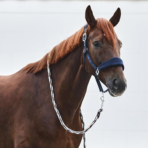 Vista 7 de HORZE Kiel Cabestro ajustable con forro polar acolchado - rojo oscuro - Pony