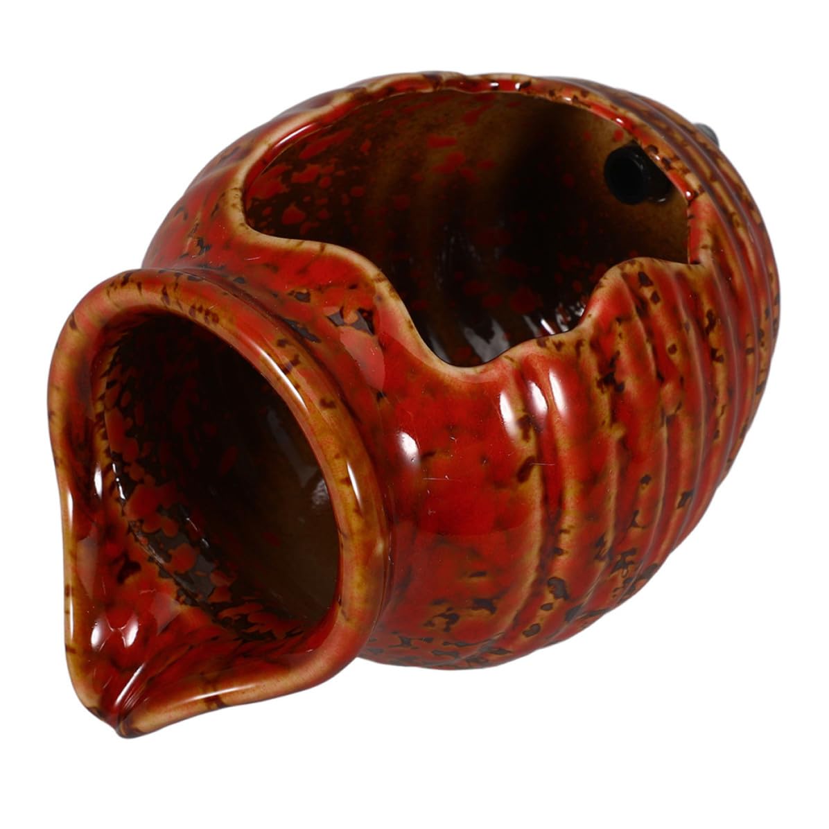 Fuente de agua de cerámica roja TOYANDONA de diseño exclusivo para paisajismo
