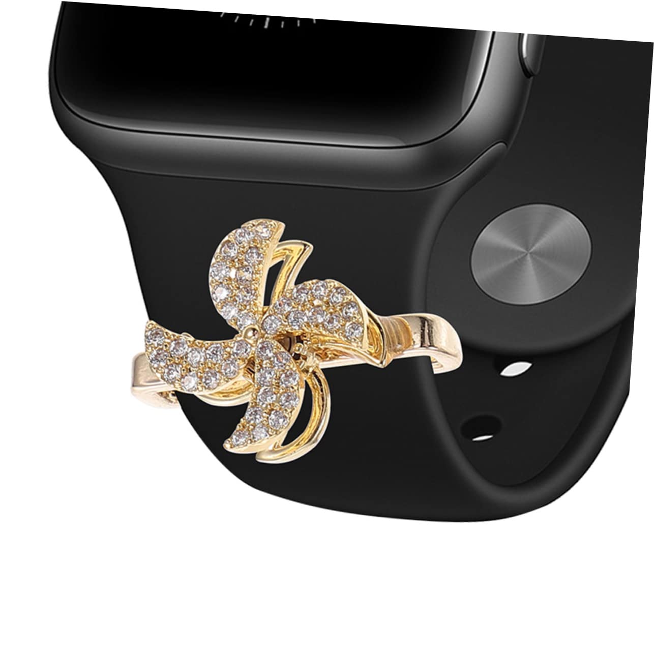 Housoutil 4 Set Di Cinturini Per Orologi Alla Moda Robusti Ornamenti Decorativi Per Cinturini Per Orologi in Silicone Da Donna 2 Pezzi*4