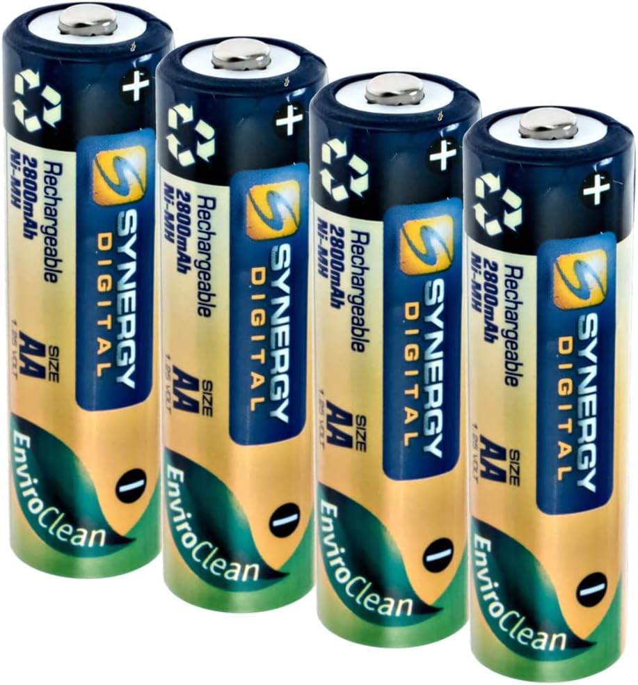 Synergy Digital Camera Battery, Compatible with Nikon COOLPIX B500 Digital Camera, (Ni-MH, 1.25V, 2800 mAh) AA Rechargeable Ultra Hi-Capacity Battery Battery