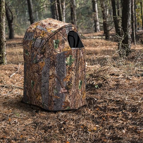 RPNB Hunting Blind, Lightweight 1-Person Hunting Chair, One-Way See Through Hunting Blind Chair, Portable Camouflage Pop Up Blinds for Deer & Turkey Hunting