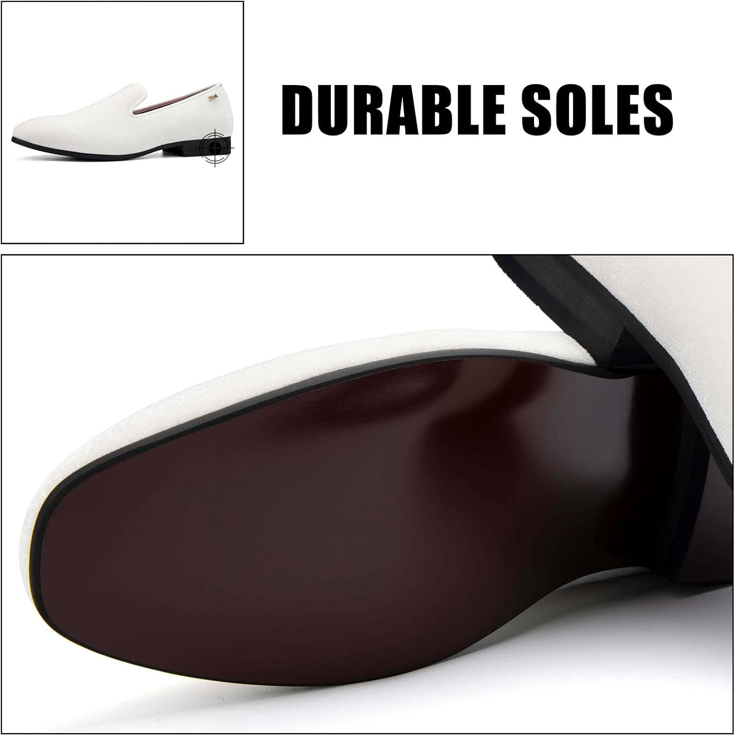 JITAI Men Loafers Slip-On Shoes for Men Fashion Dress Shoes Tuxedo Shoes - Image 6