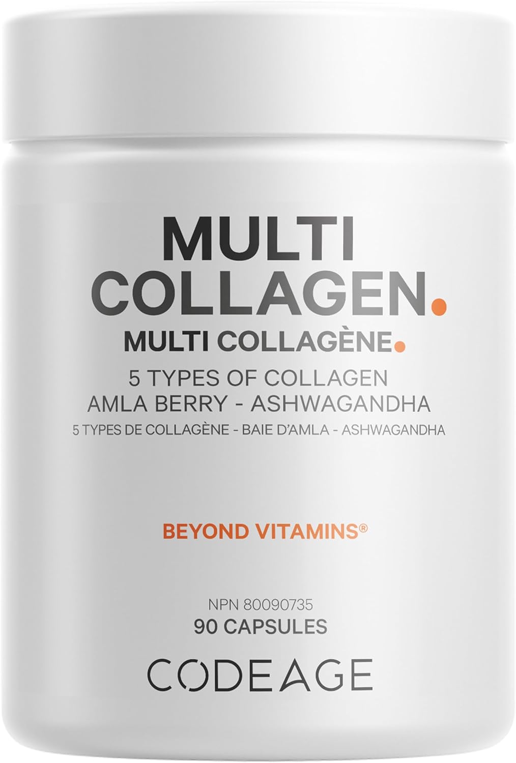 Codeage Multi Collagen Protein Capsules, Type I, II, III, V, X, Grass Fed & Hydrolyzed Collagen Pills Supplement, All in One Collagen, Bone Broth, Amla Berry Source of Vitamin C, Non-GMO, 90 Count Codeage Multi Collagen Protein Capsules, Type I, II, III, V, X, Grass Fed & Hydrolyzed Collagen Pills Supplement, All in One Collagen, Bone Broth, Amla Berry Source of Vitamin C, Non-GMO, 90 Count