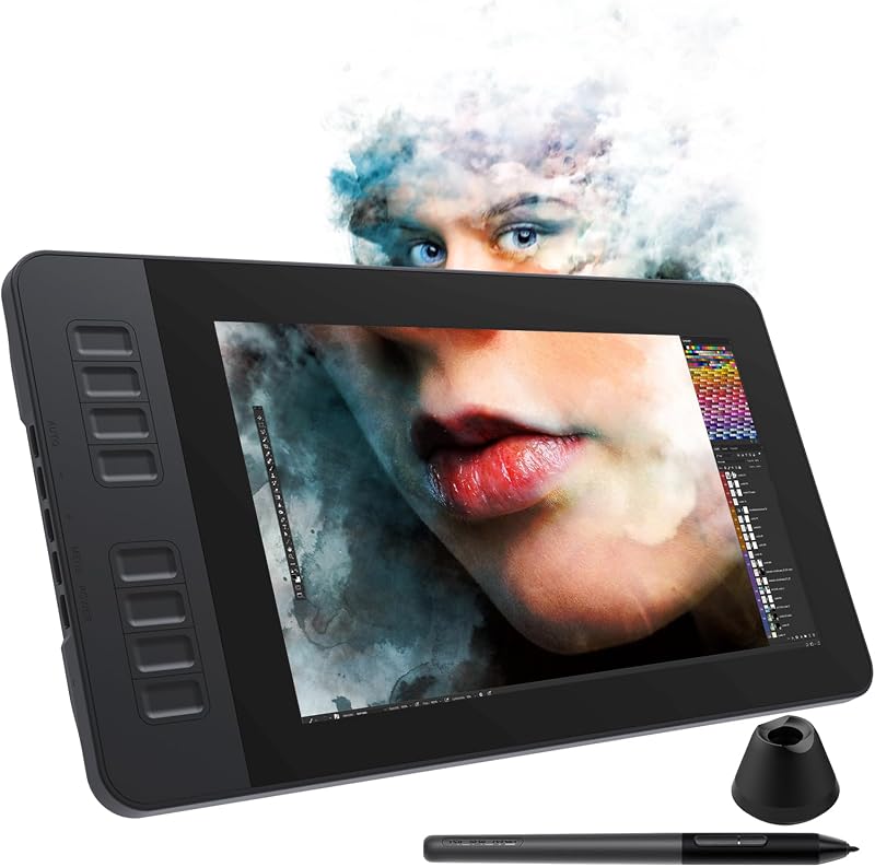 GAOMON PD1161 11.6" Drawing Tablet with Screen, Tilt & 8 Keys, Portable | Battery-Free with 8192 Pressure, Anti-Glare Screen, Ideal for Beginners, Students & Creators in Drawing, Design & Animation
