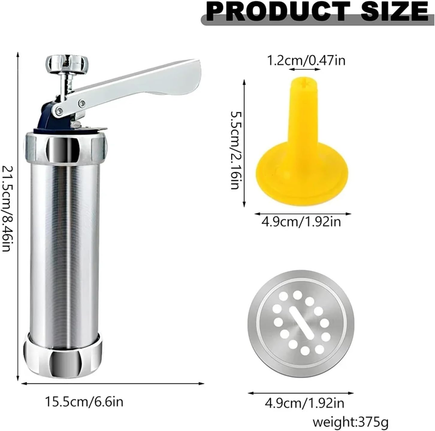 20pcs Cookie Press Machine Stainless Steel Biscuit Extruder Press Cookie Gun Kit DIY Biscuit Maker Baking Supplies
