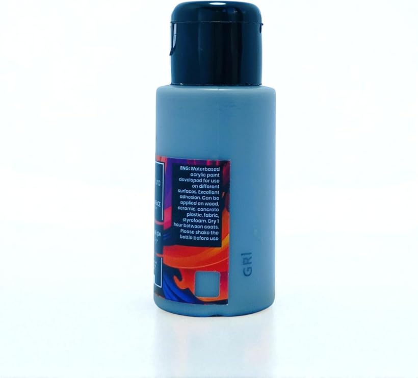Akrilik Multisurface Boya 50ml (Gri, 50 Mililitre)