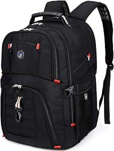 SHRRADOO Extra Large Travel Laptop Backpack for Men, Work College Backpacks