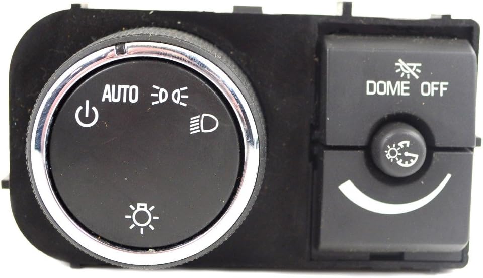 2007-12 GENUINE AC DELCO GM HEADLAMP SWITCH W/O FOGS HEAD LIGHT SWITCH 25858426