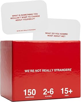 WE'RE NOT REALLY STRANGERS Card Game - an Interactive Adult Card Game and Icebreaker