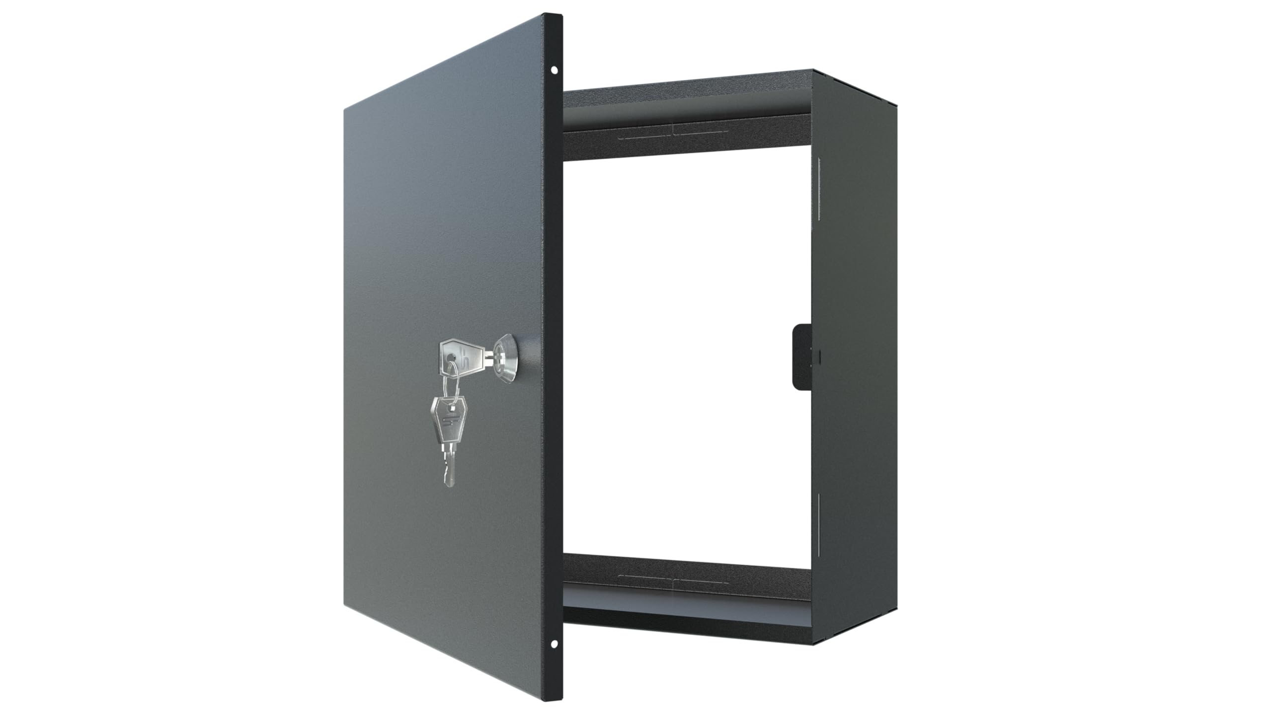 Boite de Derivation Etanche Exterieur 300x300x140mm - Coffret Electrique Etanche en Acier et étanche à la Poussière - Boite de Derivation avec Serrure et Deux Clés
