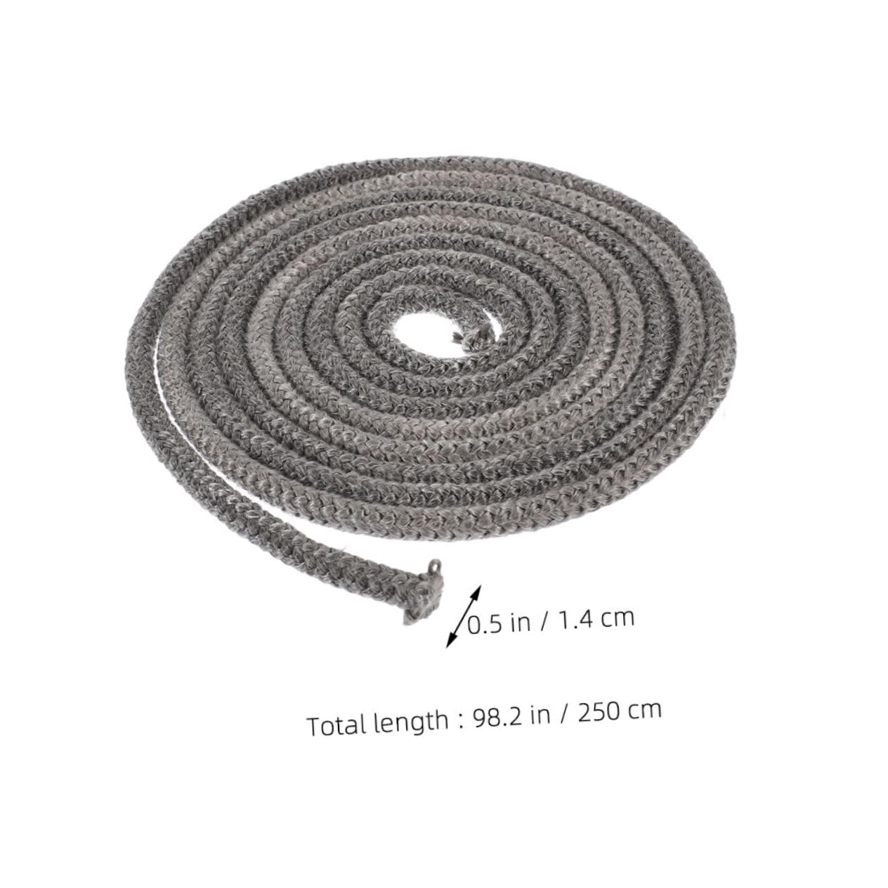 SHINEOFI Guarnizione per Stufa Legna 2,5 M in Fibra di Vetro per Stufa Porte a Legna Resistente al Calore