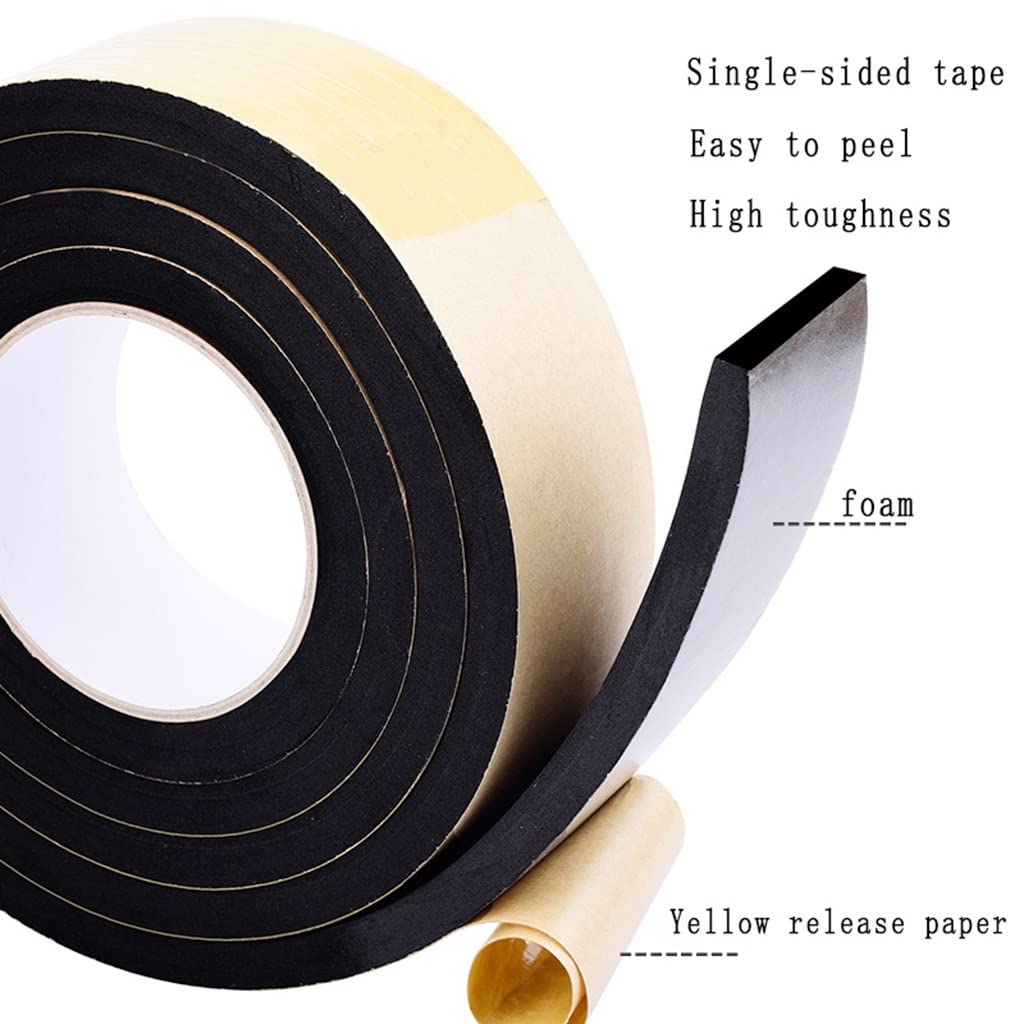 Selbstklebendes Schaumstoffband 1 Stück einseitiges Schwammband, stoßfester Schaumstoff-Dichtungsstreifen, for Auto-Schaumpolster, Schalldämmpuffer, Antikollisions-Schaumband(25mmx10mmm)