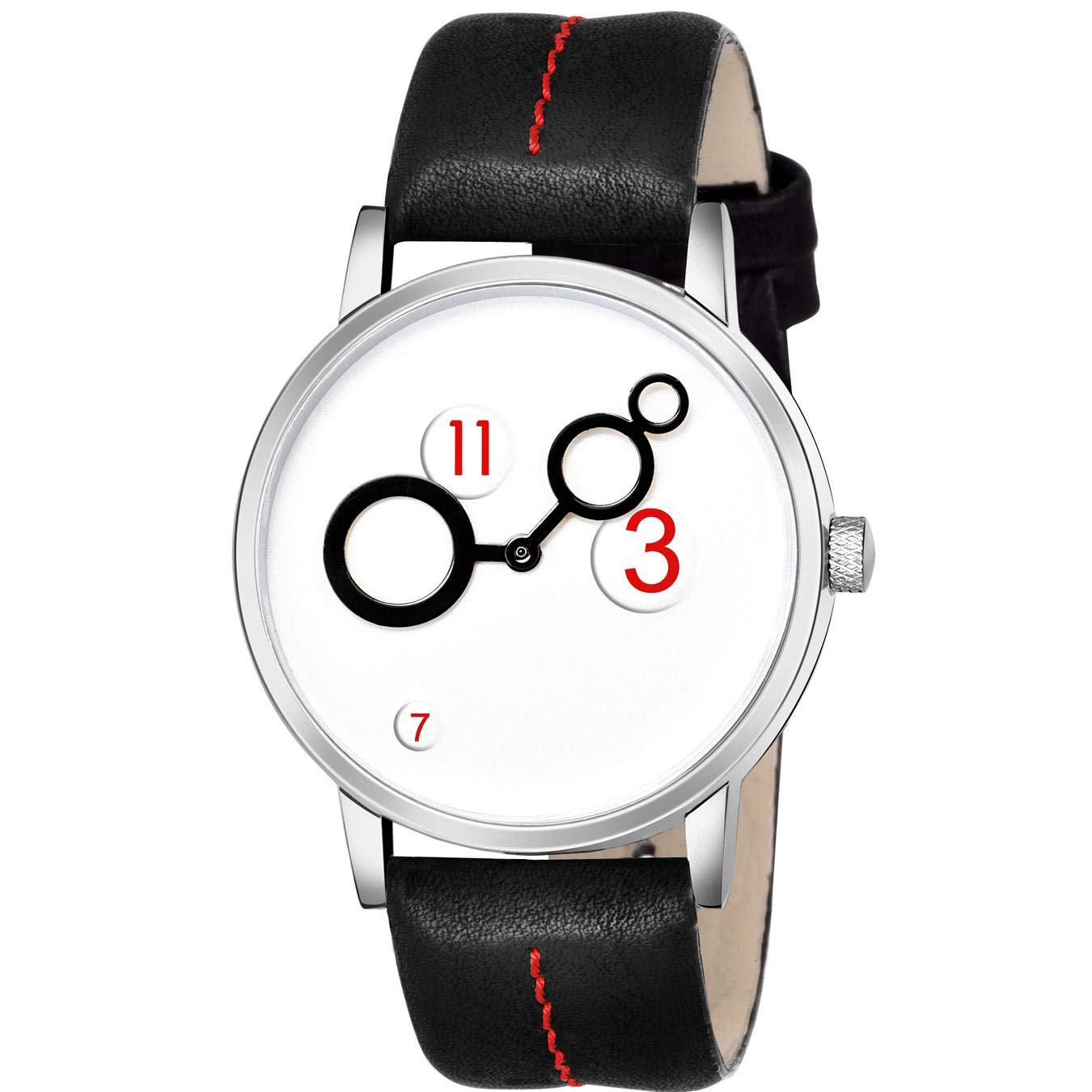 Watch City Analog White Dial and Black Strap Boys and Mens Watch (Red) (B083KFN2LK) Amazon Price History, Amazon Price Tracker