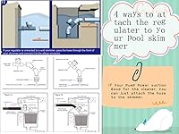 Vista 5 de VINGLI - Aspiradora de piscina, barredora automática para piscina con ventosa para bichos rastreros, con mangueras de 33 pies (Azul marino y blanco)