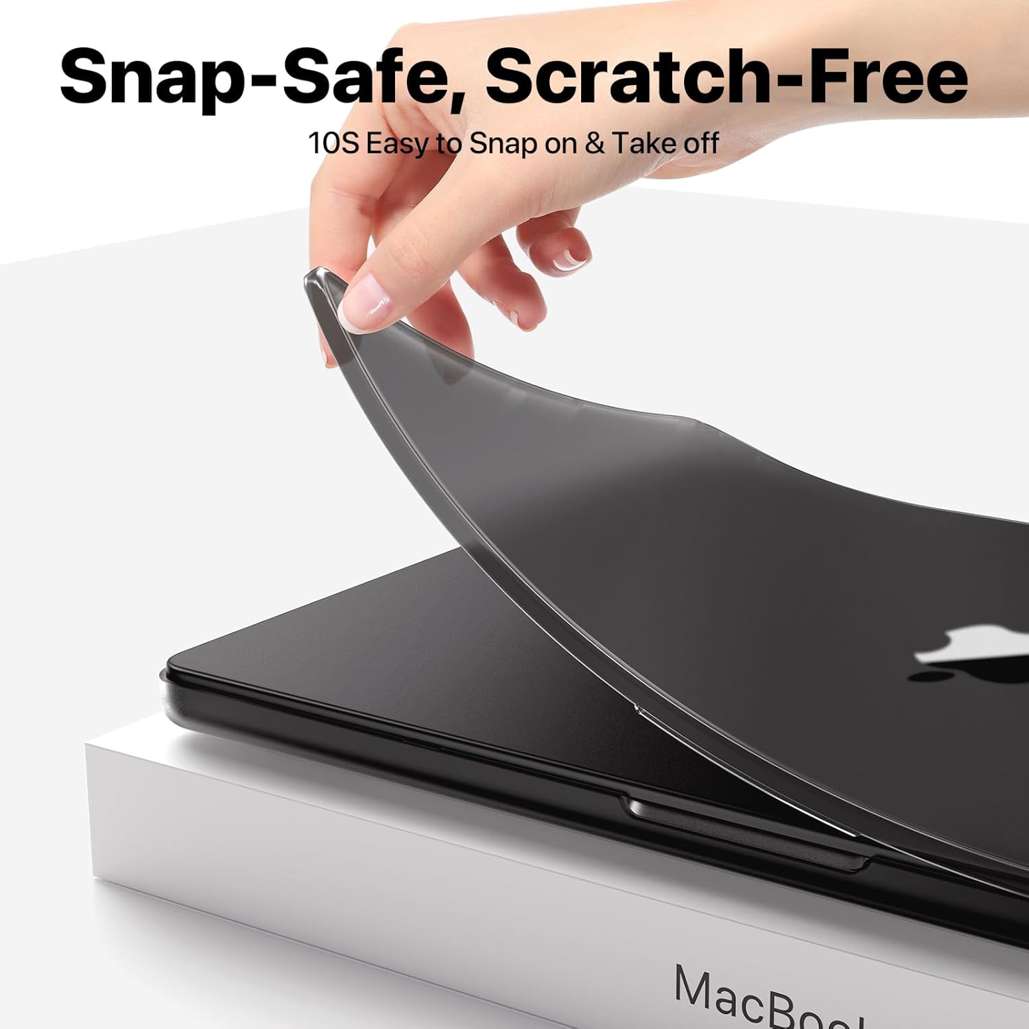 Anti-Cracking for MacBook Pro 14 inch Case 2025 2024-2021 M4 M3 M2 M1 Pro/Max [100% Match Official Color] [Seamless Fit] Clear Cover Hard Shell Laptop Case, Frosted Space Black