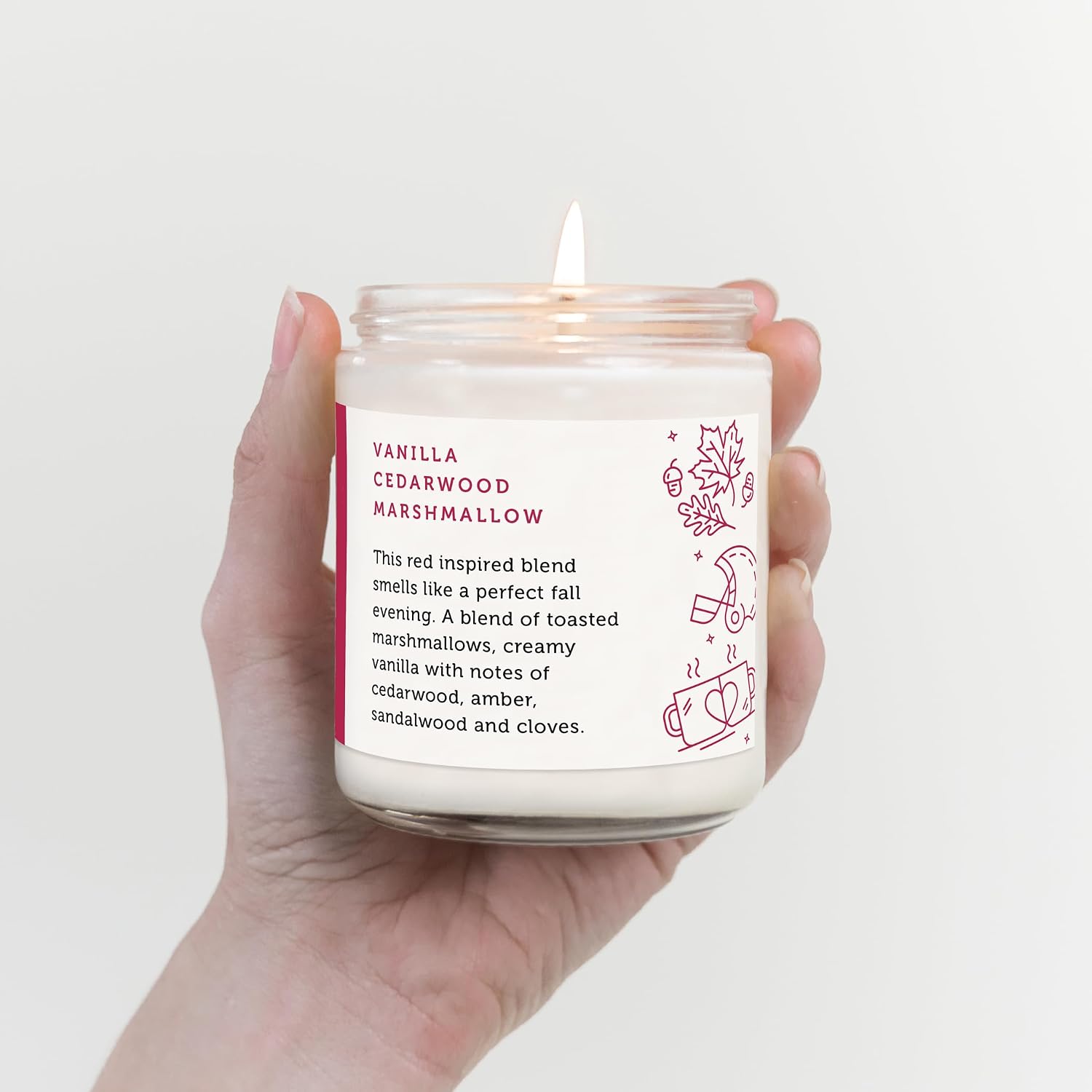 CE Craft Taylor Inspired Gift - Red Scented Candle - Natural Soy Wax Candle, Unique Gifts for Women, Birthday, Music Themed image 3