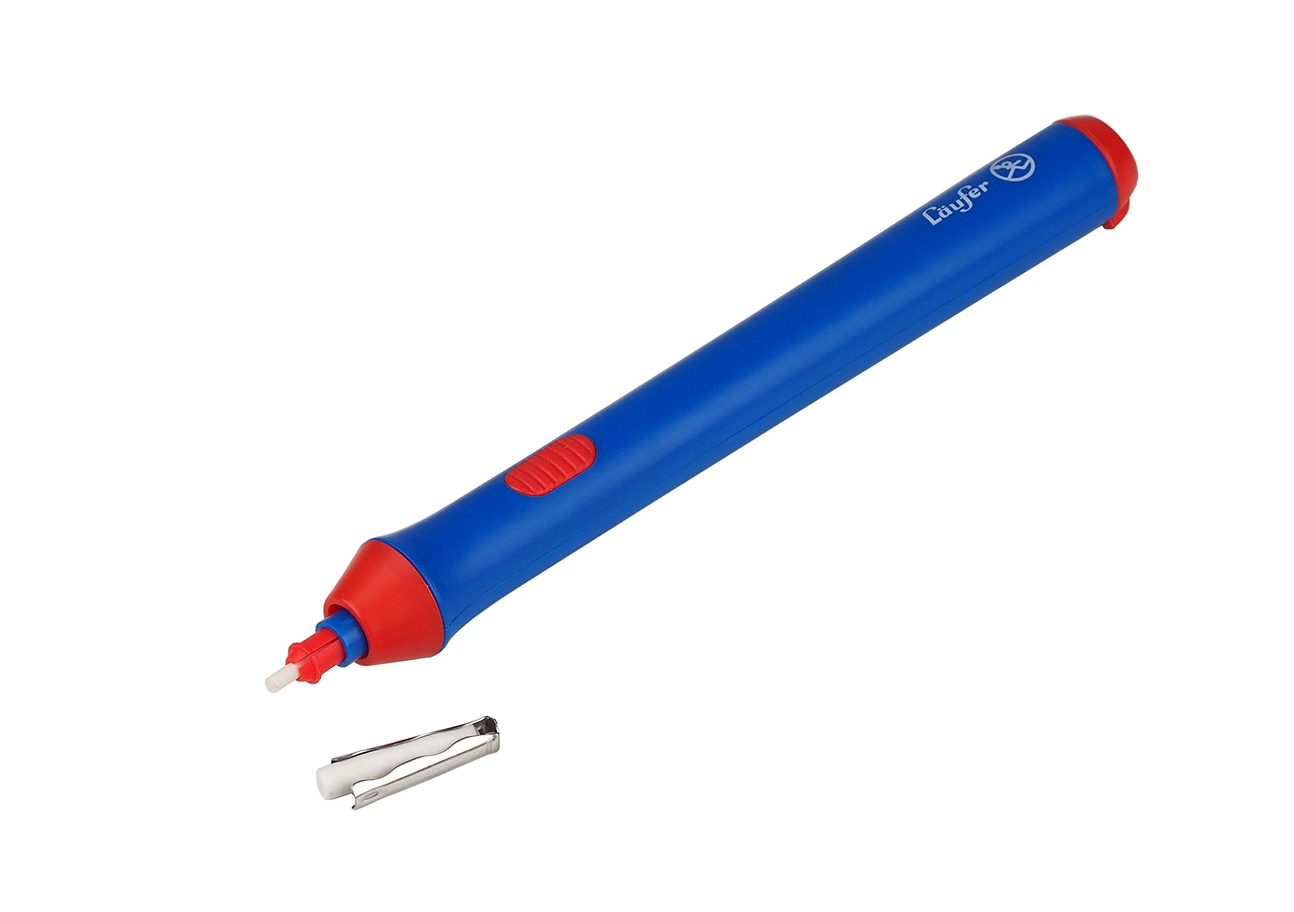 Läufer 69607 Gumka Elektryczna, Biały, 23 gumki, 2 rozmiary nasadek