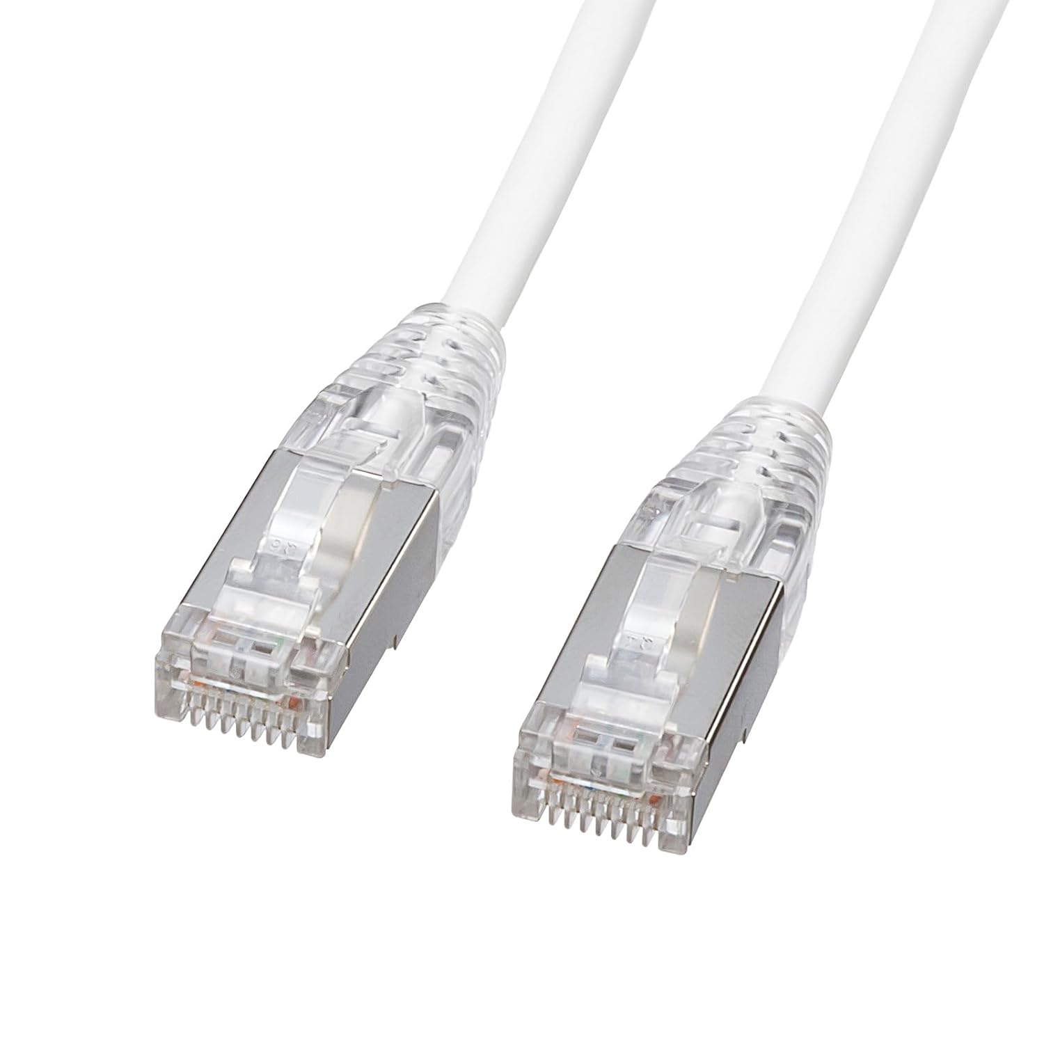 Sanwa Supply KB-SL7YS-01W Category 7 LAN Cable (Slim, Soft, Crack Prevention Connector, 3.3 ft (1 m), White)