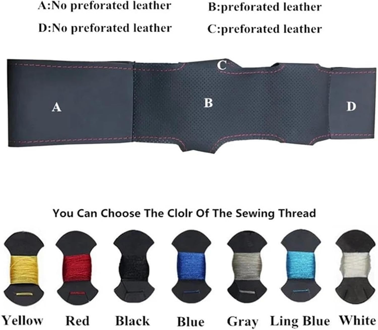 Universal Car Steering Wheel Cover, for Car Steering Wheel Cover, for Dodge, for Challenger, for Charger, for Durango 2018 2019 2020 2021 Suede Leather Accessories